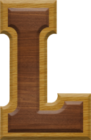 2-3/4 Inch Large Double Raised Wood Letter L