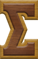 2-3/4 Inch Large Double Raised Wood Letter SIGMA