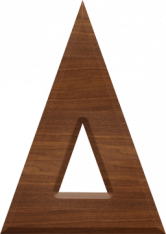 5 Inch Wood Letter DELTA