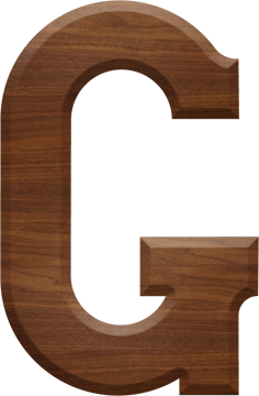 5 Inch Wood Letter G