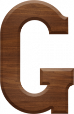 5 Inch Wood Letter G