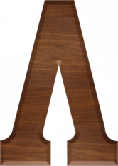 5 Inch Wood Letter LAMBDA