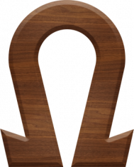 5 Inch Wood Letter OMEGA