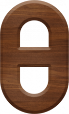 5 Inch Wood Letter THETA