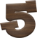 3/4 Inch Extra Small Fiesta Letter #5
