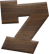 3/4 Inch Extra Small Fiesta Letter #7