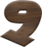 3/4 Inch Extra Small Fiesta Letter #9