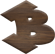 3/4 Inch Extra Small Fiesta Letter B - BETA