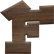 3/4 Inch Extra Small Fiesta Letter F