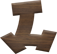 3/4 Inch Extra Small Fiesta Letter L