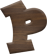 3/4 Inch Extra Small Fiesta Letter P - RHO
