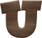 3/4 Inch Extra Small Fiesta Letter U
