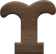 3/4 Inch Extra Small Fiesta Letter UPSILON