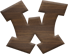 3/4 Inch Extra Small Fiesta Letter W