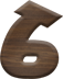 1 Inch Small Fiesta Letter #6