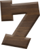 1 Inch Small Fiesta Letter #7