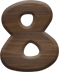 1 Inch Small Fiesta Letter #8