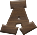 1 Inch Small Fiesta Letter A - ALPHA