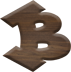 1 Inch Small Fiesta Letter B - BETA