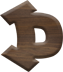 1 Inch Small Fiesta Letter D