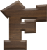 1 Inch Small Fiesta Letter F