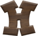 1 Inch Small Fiesta Letter H - ETA
