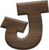 1 Inch Small Fiesta Letter J