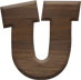 1 Inch Small Fiesta Letter U