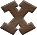 1 Inch Small Fiesta Letter X - CHI