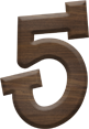 1-5/8 Inch Medium Fiesta Letter #5