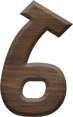 1-5/8 Inch Medium Fiesta Letter #6