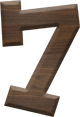 1-5/8 Inch Medium Fiesta Letter #7