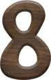1-5/8 Inch Medium Fiesta Letter #8