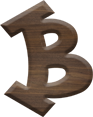 1-5/8 Inch Medium Fiesta Letter B - BETA