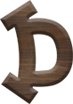 1-5/8 Inch Medium Fiesta Letter D