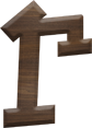 1-5/8 Inch Medium Fiesta Letter GAMMA