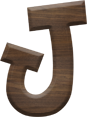 1-5/8 Inch Medium Fiesta Letter J