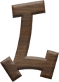 1-5/8 Inch Medium Fiesta Letter L
