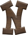 1-5/8 Inch Medium Fiesta Letter N - NU