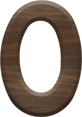 1-5/8 Inch Medium Fiesta Letter  O -OMICRON