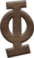1-5/8 Inch Medium Fiesta Letter PHI