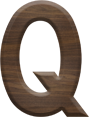1-5/8 Inch Medium Fiesta Letter Q