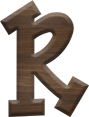 1-5/8 Inch Medium Fiesta Letter R
