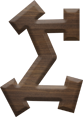 1-5/8 Inch Medium Fiesta Letter SIGMA