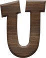 1-5/8 Inch Medium Fiesta Letter U
