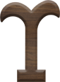 1-5/8 Inch Medium Fiesta Letter UPSILON