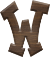 1-5/8 Inch Medium Fiesta Letter W