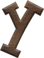 1-5/8 Inch Medium Fiesta Letter Y