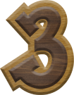 1-7/8 Inch Medium Double Raised Fiesta Letter #3
