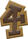 1-7/8 Inch Medium Double Raised Fiesta Letter #4
